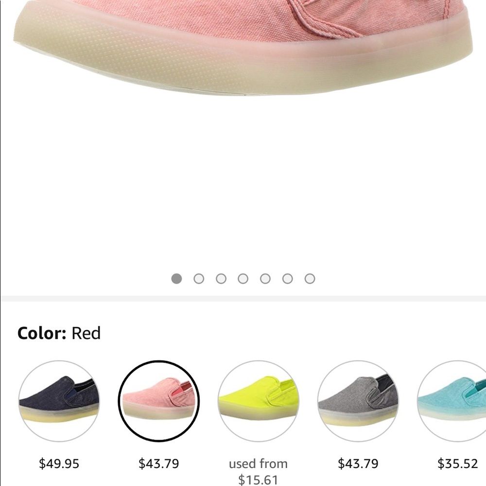 Sperry memory foam seaside drink red 8.5 - Picture 6 of 8